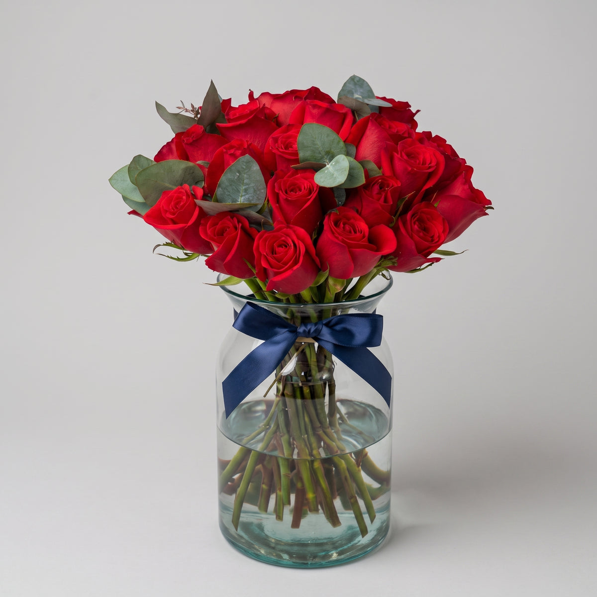 30 Topaz Roses In Vase