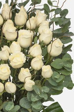 Arreglo Fúnebre - 50 Rosas Blancas | LolaFlora
