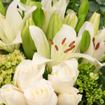 A Tu Memoria - Rosa Blanca y Lilium Blanco | LolaFlora