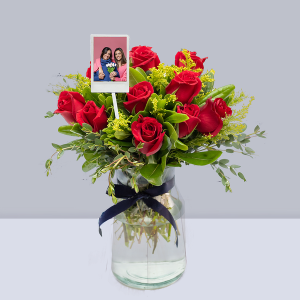 Foto Personalizada Doce Momentos 12 Rosas Rojas - 10 de Mayo MOM