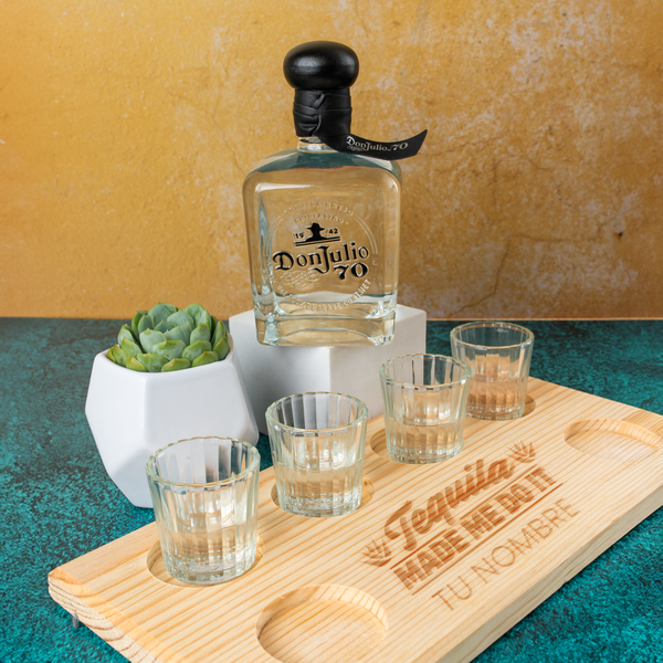 Don Julio with Personalized Board and Succulent - Kit