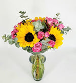 Girasoles Y Mini Rosas