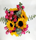 Girasoles Y Mini Rosas