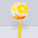 Globo Amarillo y Naranja con Helio