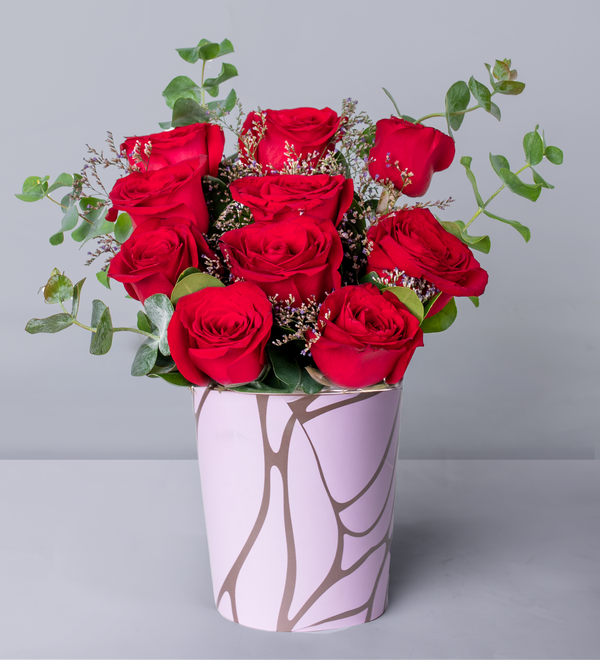 Red Roses - Deco Box