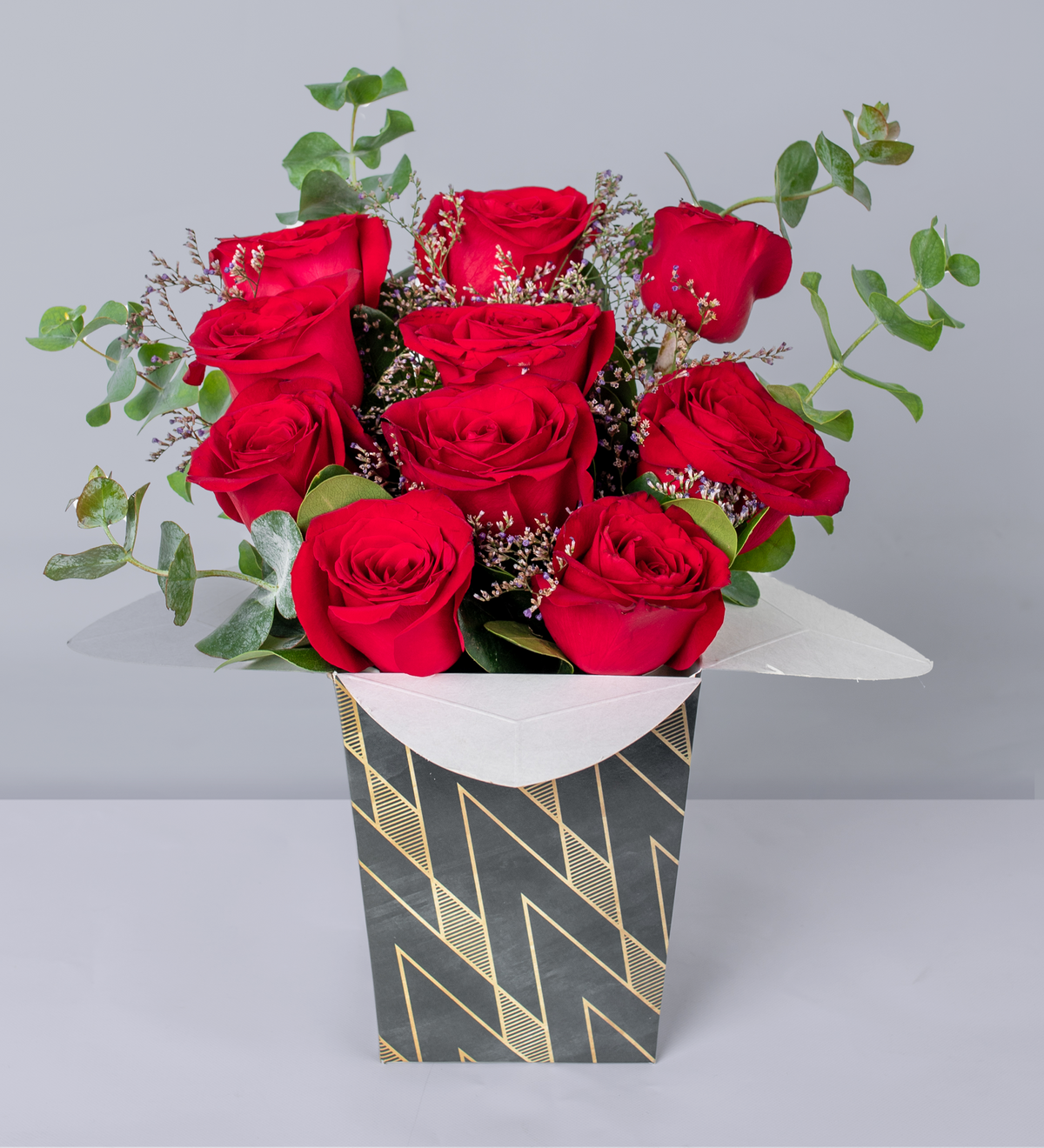 Rosas rojas - Caja Arlequin