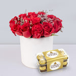 Winter Red Planter and Ferrero