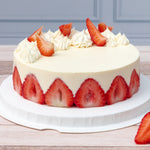 Large Strawberry, Chocolate, and Philadelphia Cream Cheese Cake