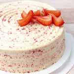 Large Red Velvet Cake - Strawberry and White Chocolate
