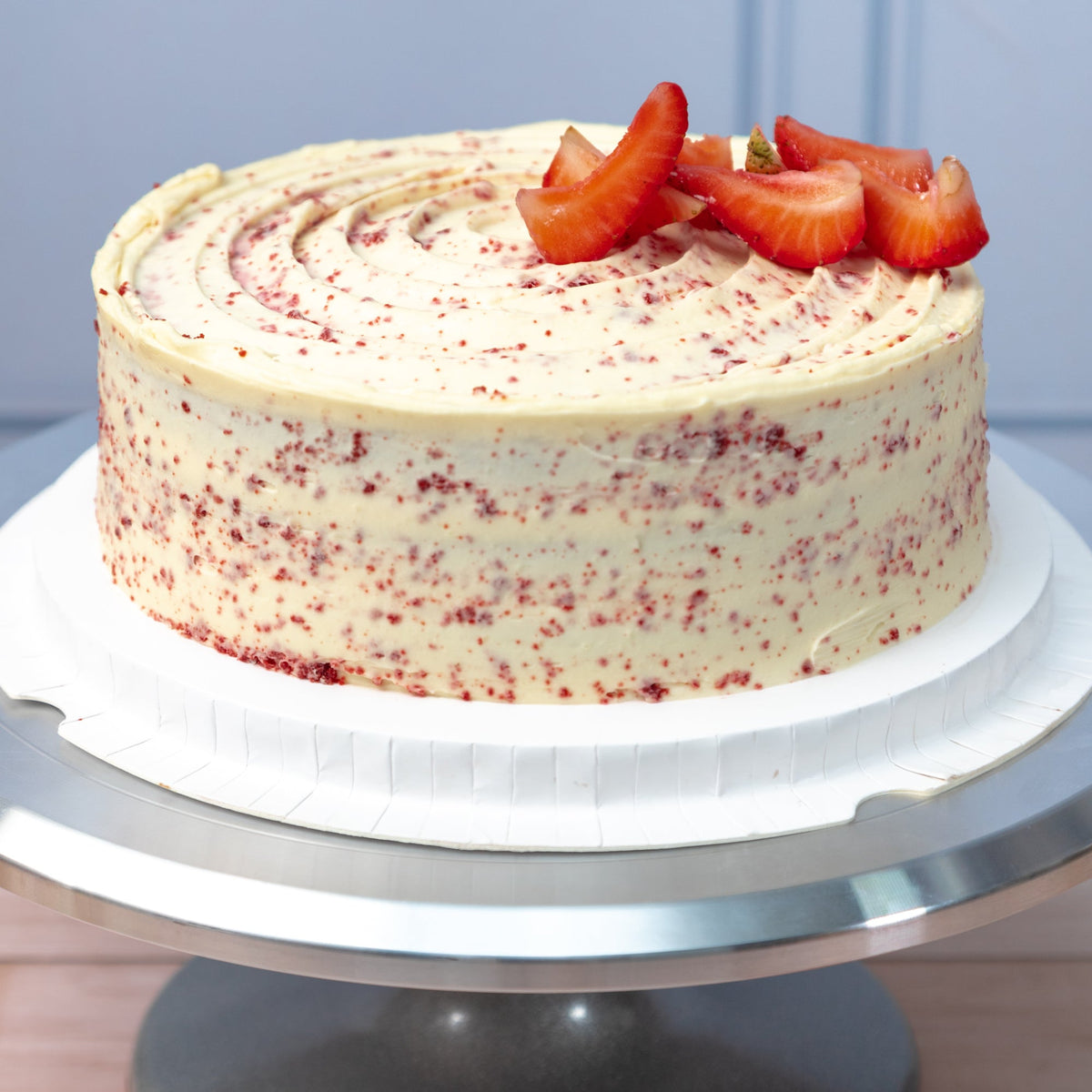 Large Red Velvet Cake - Strawberry and White Chocolate