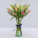 Pink Lilies in Vase