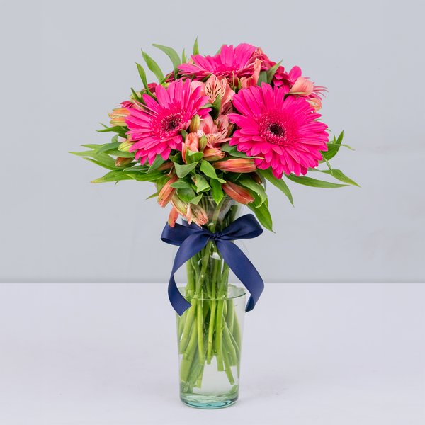 Pink Gerbera and Alstroemeria