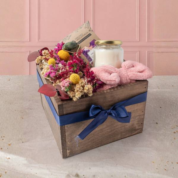 Gift Box Spa & Flores Preservadas Kit de Relajación Artesanal - MOM