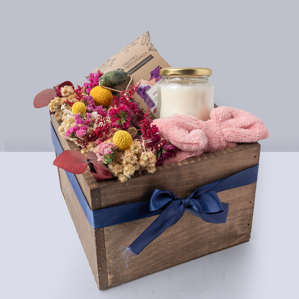 Gift Box Spa & Flores Preservadas Kit de Relajación Artesanal - MOM