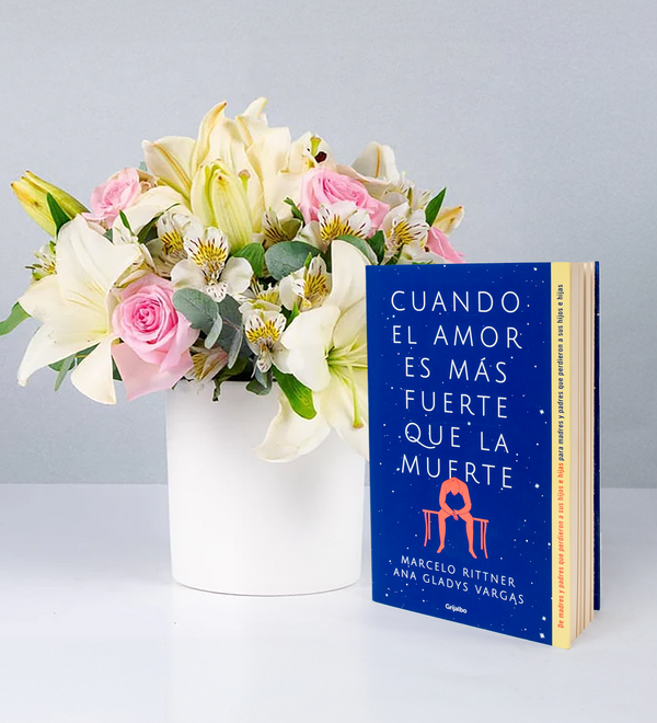 Libro + Maceta Lilys y Rosas Rosas