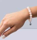 Pulsera Cuarzo + Caja de Rosas Blancas - Condolencias