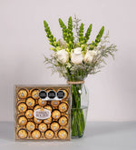 Rosas, Perritos Y Limonium Con Ferrero 24