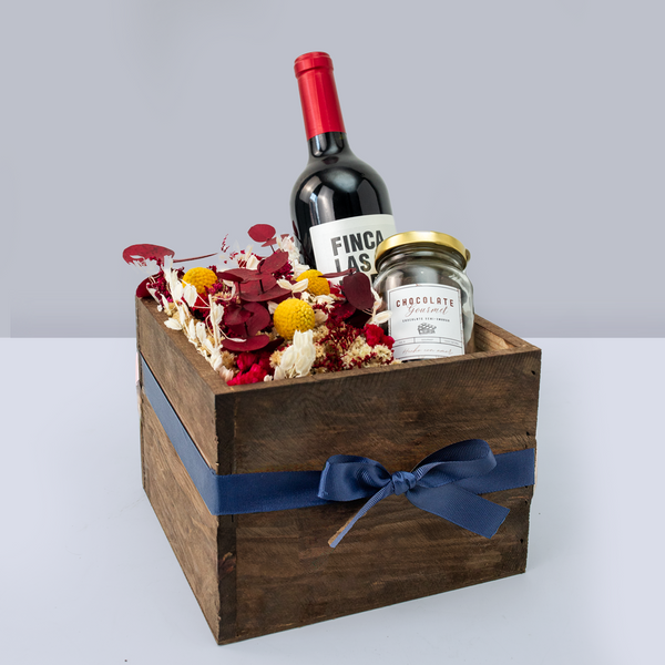 Arca Gourmet Clásica Vino Tinto Finca Las Moras y Chocolate Fino - MOM