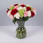 Arrangement of Roses in Pink Tones