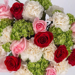 Arrangement of Roses in Pink Tones