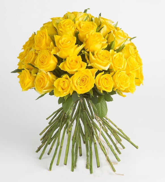 Amarillo Canario - Ramo De Rosas Amarillas