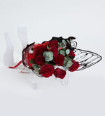 9 Rosas Rojas - En Ramo Mariposa