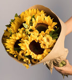Bouquet de girasoles y margaritas amarillas (A)