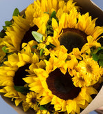 Bouquet de girasoles y margaritas amarillas (A)