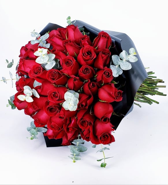 Bouquet De 60 Rosas Rojas (M)
