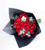 Ramo de 24 rosas rojas (M)