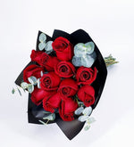 Bouquet De 12 Rosas Rojas (B)