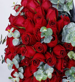 Ramo buchon de 100 rosas rojas