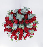 50 Rosas Rojas En Caja a Domicilio con Lolaflora