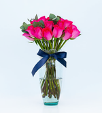 30 Rosas Topaz En Jarrón