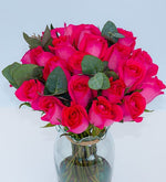 30 Rosas Topaz En Jarrón