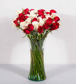 50 Rosas / Rojas Y Blancas (B)