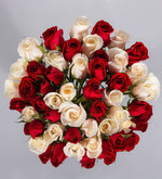 50 Rosas / Rojas Y Blancas (B)