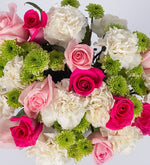 Arreglo De Rosas En Tonos Rosados