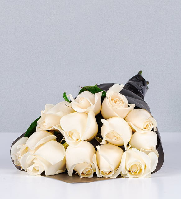 Bouquet 12 Rosas Blancas (B)