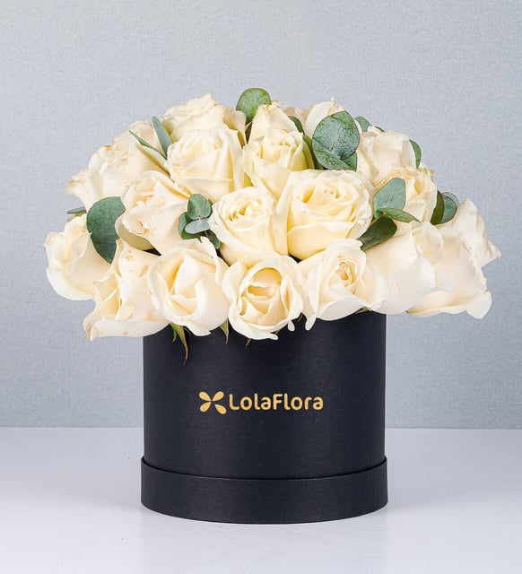 Caja Jumbo Rosas Blancas