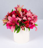 Maceta De Lily Rosas Y Rosas Topaz