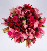 Maceta De Lily Rosas Y Rosas Topaz
