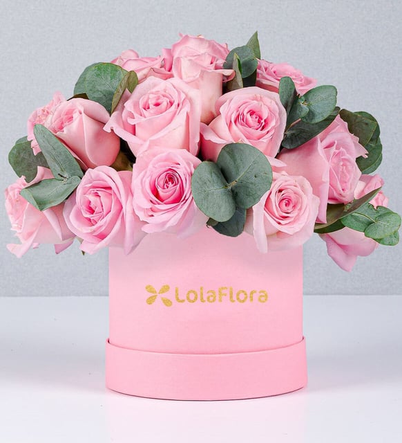 Caja De Rosas Rosas
