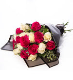 Ramo / 20 Rosas Rojas y Blancas (B)
