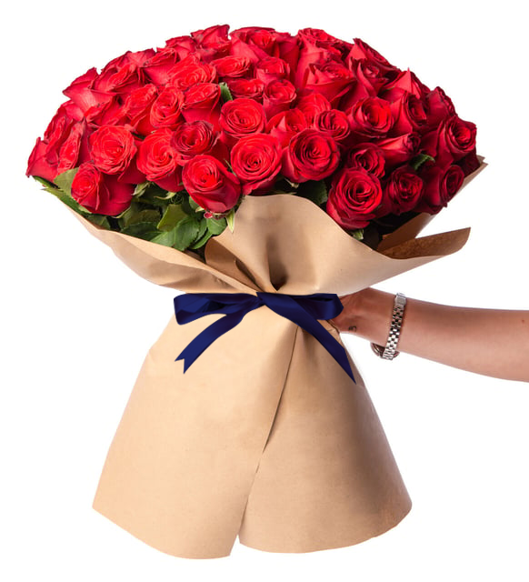 150 Rosas Rojas en Ramo Especial