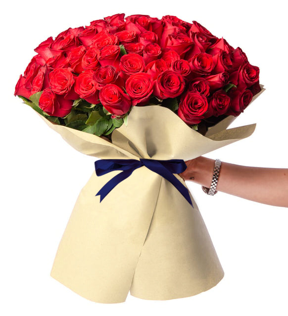 150 Red Roses in a Special Bouquet