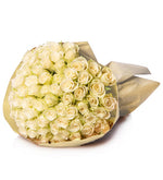 100 Rosas Blancas en Ramo Especial (A)