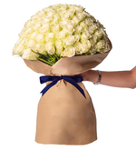 200 Rosas Blancas en Ramo Especial
