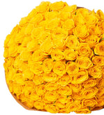100 Yellow Roses in a Special Bouquet