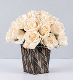 Arrangement of 24 White Roses